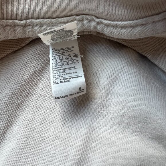 Los Angeles Apparel Oversized L Cement Pocket Crewneck t-shirt - Picture 3 of 4